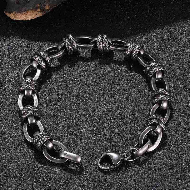 Charm Bracelets 2021 Men's Bracelet Stainless Steel Link Chain Male Jewelry GS0087