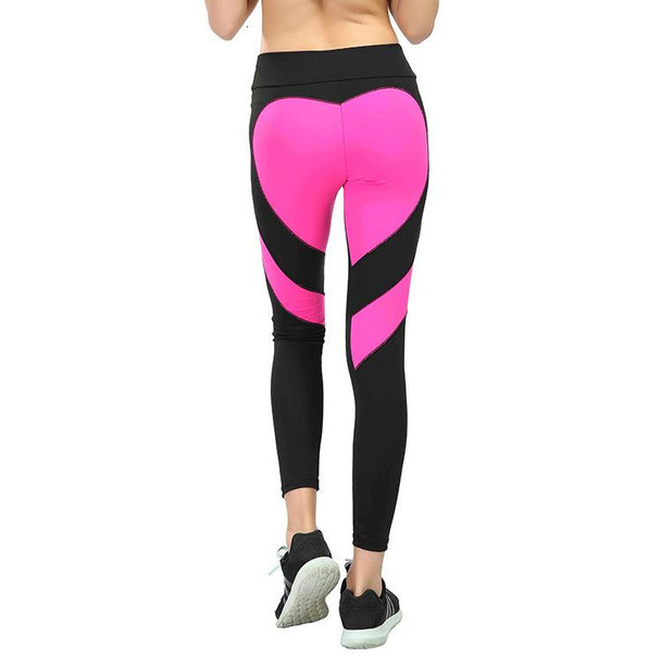 Leggings Heart Shaped Exercise Fitness Leggings, High Waist Abdomen, Thin, Moisture Absorption and Sweat Wicking Yoga for Women