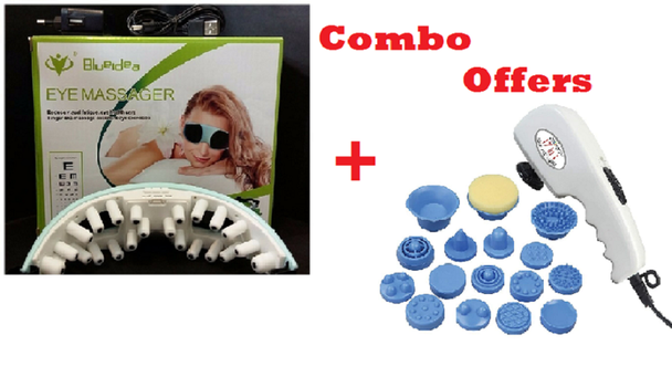 Blueidea Eye Massager + MICRA 21 in 1 PROFESSIONAL MAGNETIC WITH EXTRA POWER BODY MASSAGER