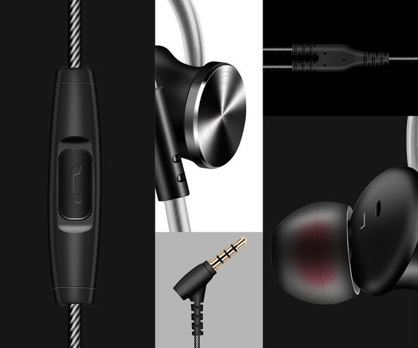 2021 In-ear waterproof Headphones Headset 3.5mm jack niosy cancelling build-in microphone sports earphone for iphone andriod phone 