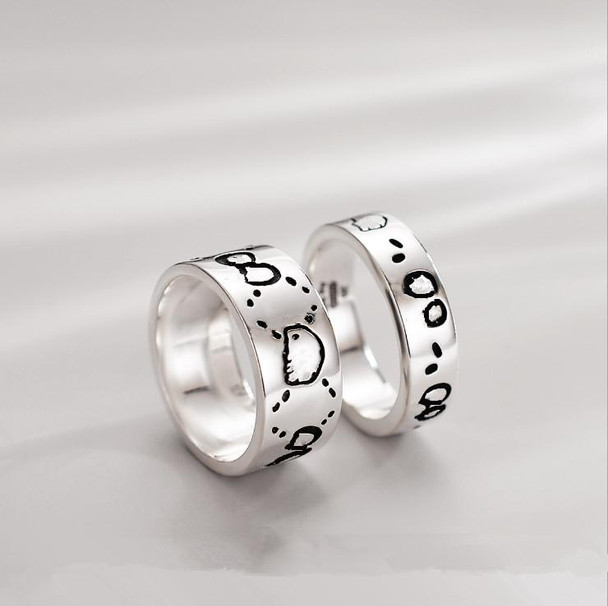  Skull Street titanium steel Band ring fashion couple party wedding men and women jewelry punk rings gift
