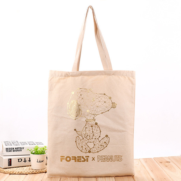 Blank Environmental protection Reusable Cotton Canvas Fabric Shopping Tote Bag
