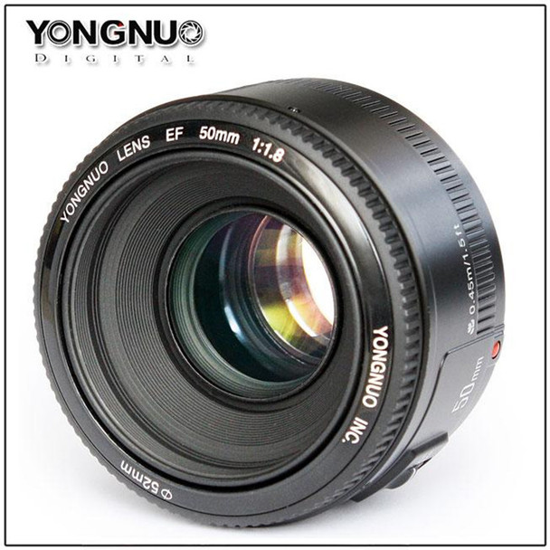 YONGNUO 50mm F/1.8 large aperture auto focus lens EF AF/MF YN50mm Lente For Canon EOS 600D 550D 70D 700D 1100D 1200D DSLR Camera