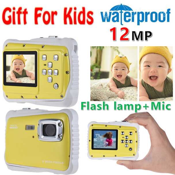 2.0" LCD 720P HD Mini Digital Camera 5MP Waterproof Portable Camcorder  w/ Built-in Microphone Best Gifts for Kids Boys Girls