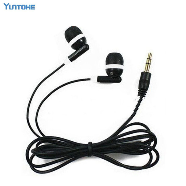 Wholesale 300pcs/lot Cheapest Disposable Earphones for bus or train or plane for gift for Museum for Concert For School