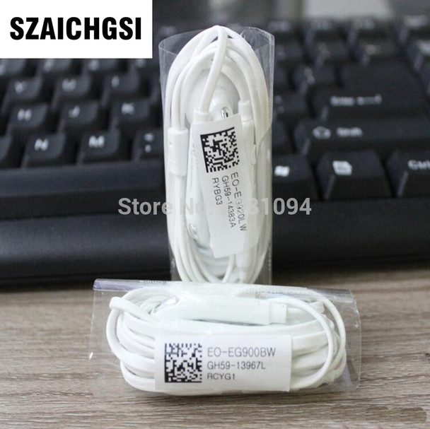 SZAICHGSI wholesale 2000pcs/lot S7 In-ear Earphone with Wire Cable Remote Mic Control Earbuds For samsung galaxy S7 / edge S6