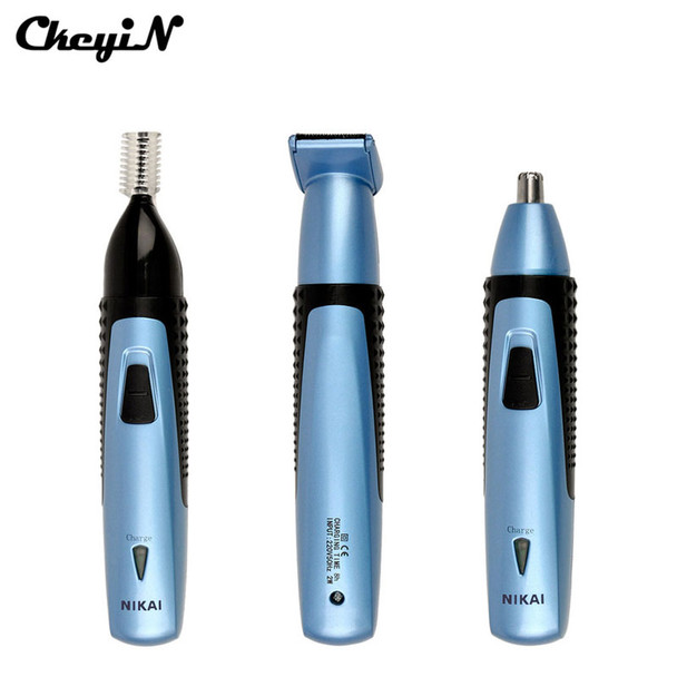 CkeyiN Electric Neat Clean Trimer 3 in 1Multifunctional Rechargeable Nose Ear Hair Trimmer Men Lady's Shaver Clipper Cleaner 35
