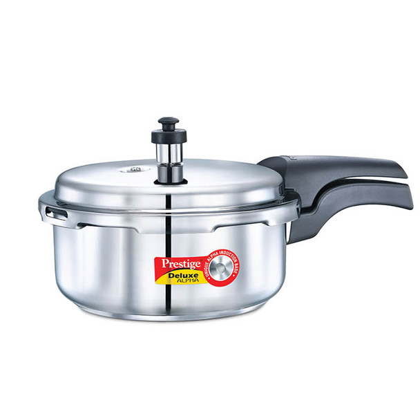 Prestige Stainless Steel Deluxe Alpha Pressure Cooker 3 Ltr