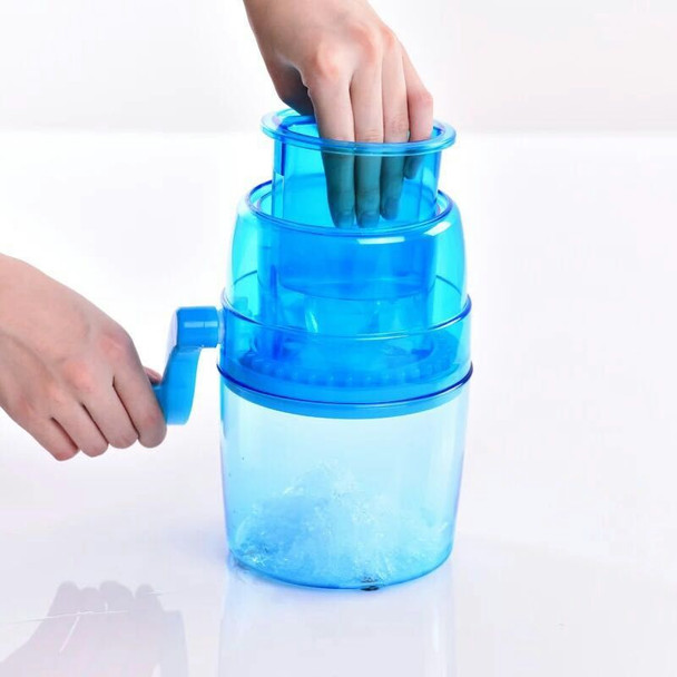 Handle Ice Crusher Manual Ice slush Maker homehold Snow Cone Smoothie Ice Block Making Machine Ice Shaver Food Blender 