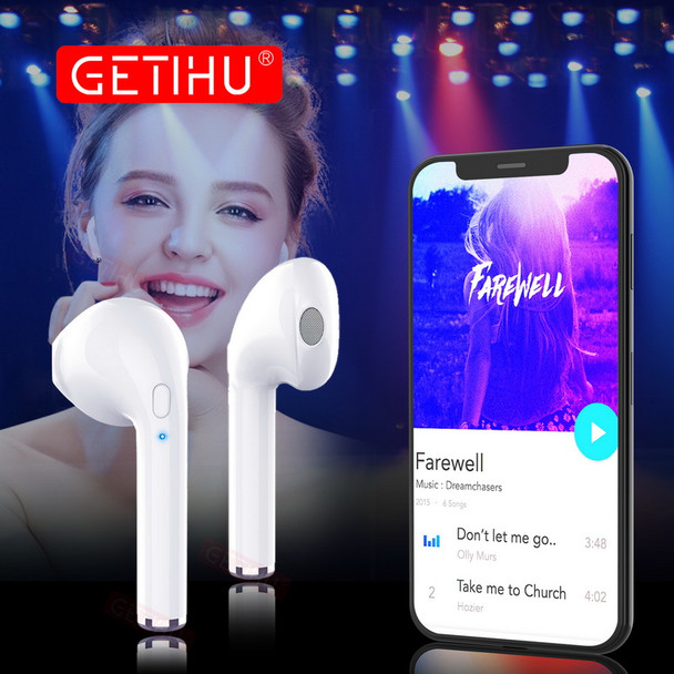 GETIHU Mini Twins Bluetooth Sport Earphones Stereo headphones in Ear Buds wireless Earbuds handsfree Headset For iPhone Samsung