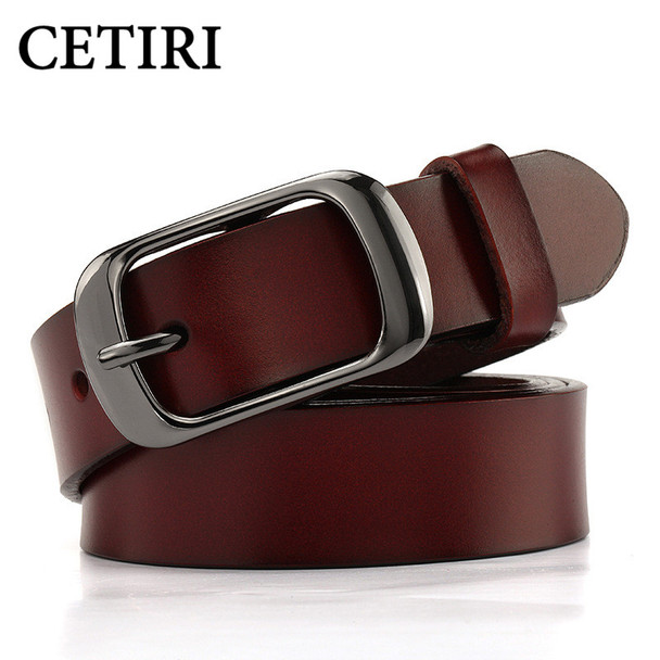 CETIRI Women Belts Cow Genuine Leather Kemer Jeans Belts For Women Designer Brand High Quality Women Belts With buckle Waist