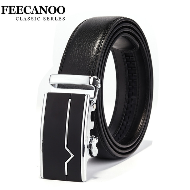 Famous Brand Belt Men 100% Good Quality Cowskin Genuine Luxury Leather Men's Belts for Men,Strap Male Metal Automatic Buckle