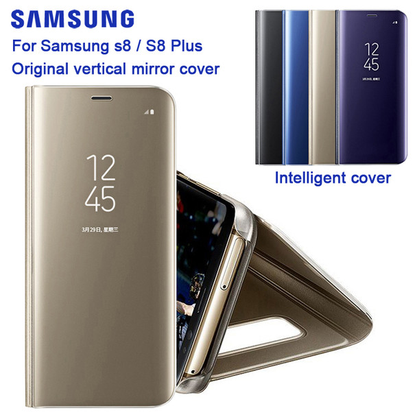 SAMSUNG Original Mirro Cover Clear View Phone Case EF-ZG955 For Samsung Galaxy S8 G9500 S8+ S8 Plus SM-G955 Rouse Slim Flip Case