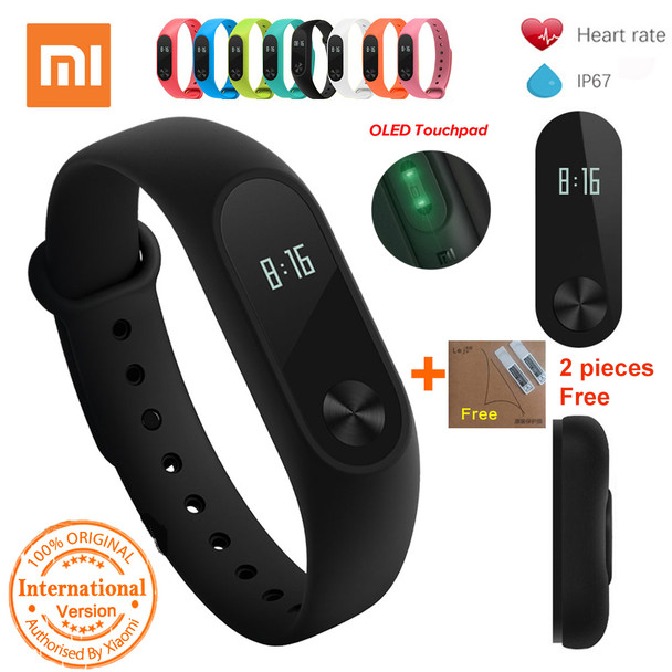 Xiaomi Mi Band 2 Smart Watch Sleep Monitor Heart Rate Smart Bracelet Wristband Miband 2 Fitness Tracker with OLED Miband2 #B5