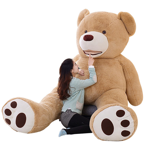 100cm-200cm America Giant Teddy Bear Plush Toys Soft Teddy Bear Skin Popular Birthday &amp; Valentine's Gifts For Girls Kid's Toy