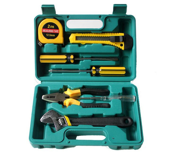 Repair Tool Kit 8pcs/set Multi Tool Ferramentas Hardware GreenTool Box Hand Tool Set for Home.