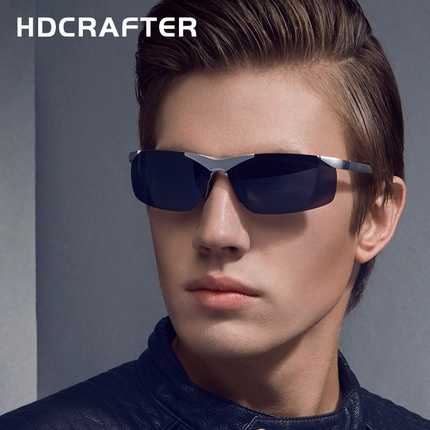 HDCRAFTER Brand New Designer Sunglasses For Men Outdoor Driving Sun Glasses Polarized  Oculos Male Eyewear Accessories For Men