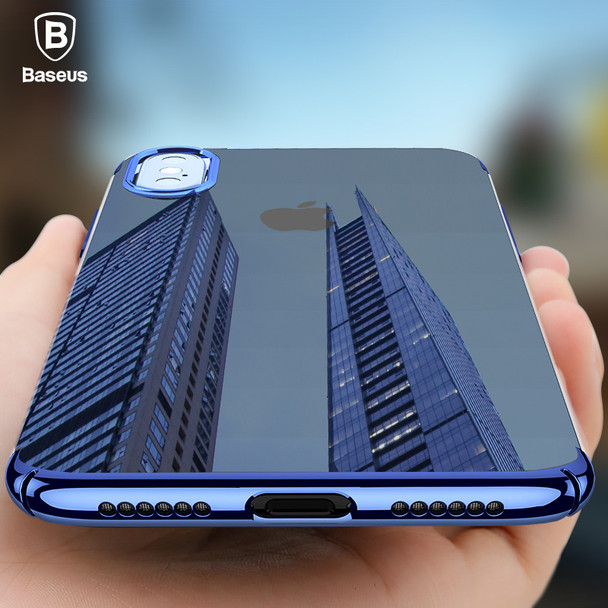 Baseus Luxury Plating Case For iPhone X 10 Capinhas Ultra Thin Electroplating Hard PC Back protective Cover Case For iPhone X