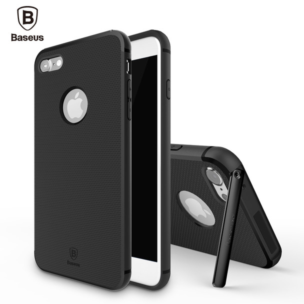 Baseus Cover For Apple iPhone 7 Case For iPhone 7 Plus Case Hybrid Kickstand Holder Hard Back Cover Fashion Hermit Bracket Case
