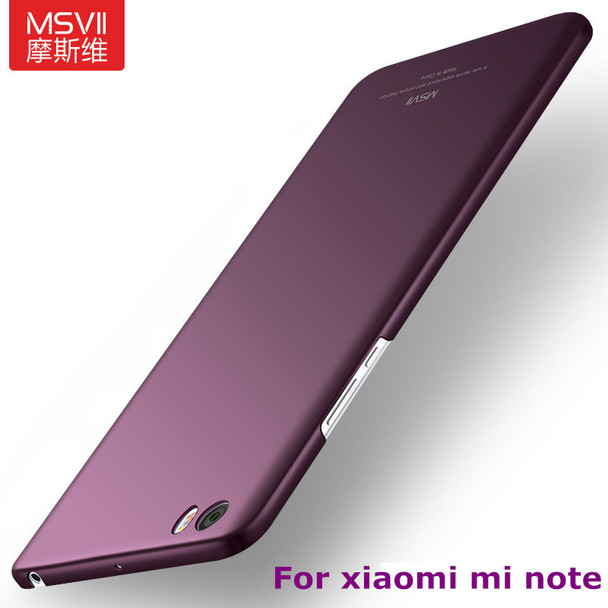 Original MSVII Coque Xiaomi Mi Note Case Hard Plastic Matte Back Cover 360 Full Protection Housing For Xiaomi Mi Note Pro Case