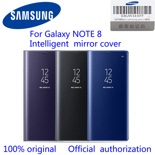 SAMSUNG Original Vertical Mirror Protection Shell Phone Cover Phone Case for Samsung Galaxy Note8 N9500 N950F Note 8 Flip Case