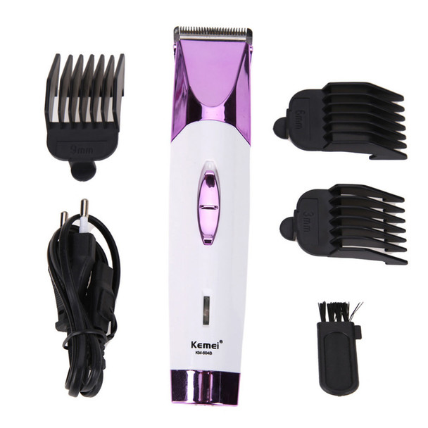 Kemei Professional Hair Clipper Cordless Rechargeable EU Plug Hair Cutting Machine Hair Trimmer With 3 Combs