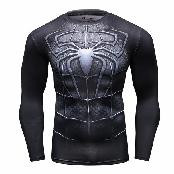 Black spiderman compression shirt Clearance