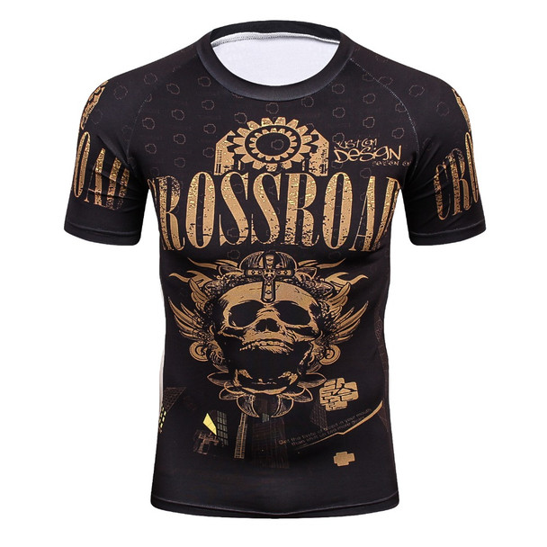 marvel punisher skulls 3D compression shirt fitness tights T-shirt crossfit quick dry t shirt Men Summer Cool Tees Tops