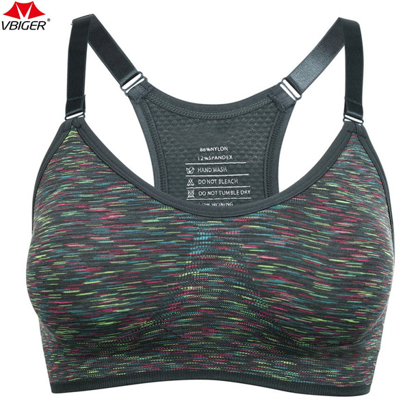 Vbiger  Sports Bra Wireless Gym Fitness Yoga Running Racerback Bras Sports Vest Underwear for Women