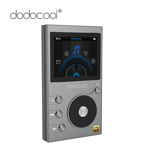 dodocool Hi-res 8GB Mp3 Player Hi-Fi Lossless Music Player with Radio Recorder FM Radio 2" LCD Display Support TF Card