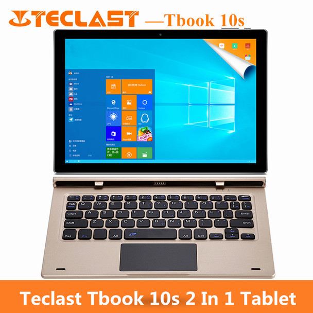 Teclast Tbook 10s 10 S 2 In 1 Tablet 10.1 10 Inch Tablet Android PC Windows 10 Android 5.1 Intel Quad Core 4G RAM 64G IPS Tablet