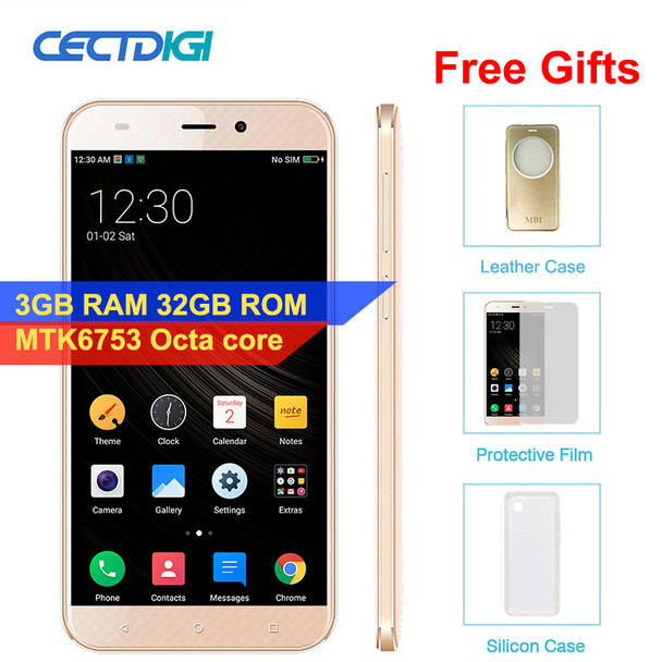 CECTDIGI MBI R6 4G lte Smartphone 5.5 inch 3GB RAM 32GB ROM MTK6753 Octa Core 1920x1080p GPS 16mp Android Cellular Mobile Phone 