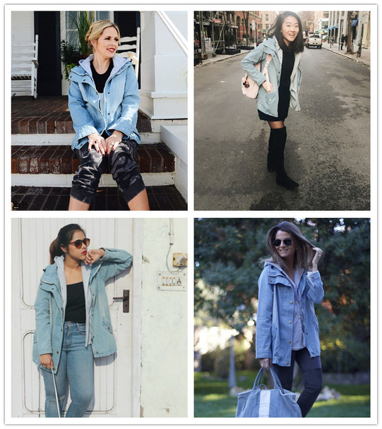 hooded drawstring boyfriend trends jean swish pockets two piece coat