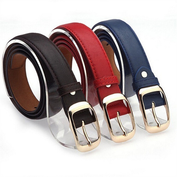 Fashion Female Women Belt Hot Ladies Faux Leather Metal Buckle Straps Girls Summer Dress Accessories