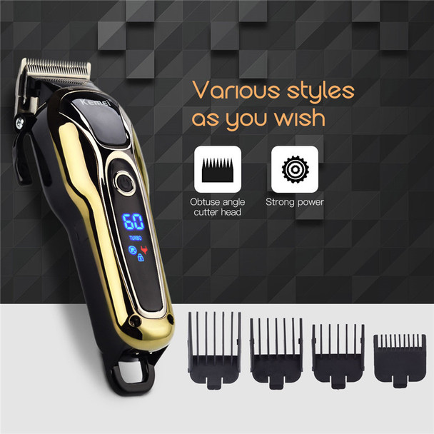 New Professional Electric Hair Clipper Rechargeable Hair Trimmer LCD Hair Cutting Machine To Haircut Beard Trimer Styling Tools