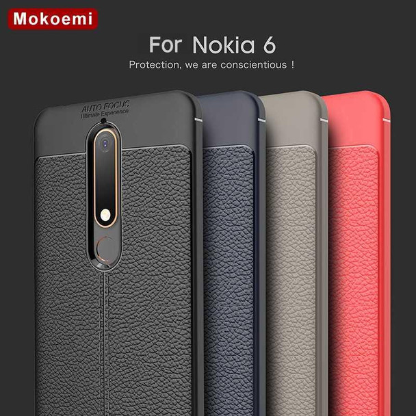 Mokoemi Fashion Lichee Pattern Shock Proof Soft 5.5"For Nokia 6 Case For Nokia 6 2018 Phone Case Cover