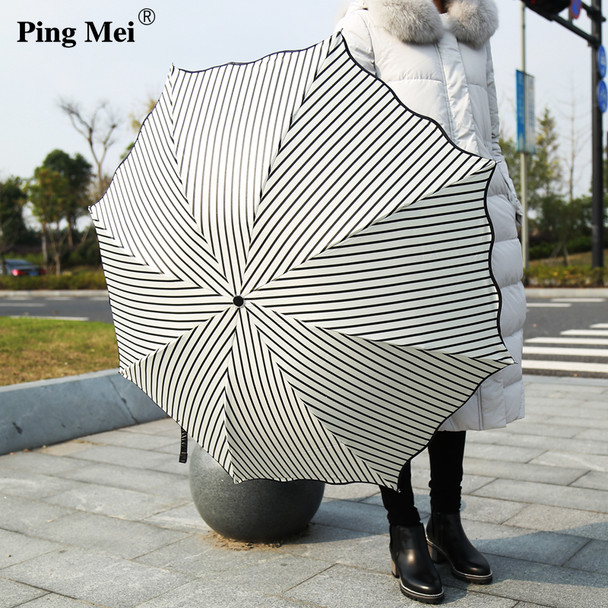 Striple Sunshade Umbrella For Women Sun Protection Sun&Rain Umbrella High Quality Windproof Umbrella Sombrillas  Striple Sunshade Umbrella For Women Sun Protection Sun&Rain Umbrella High Quality Windproof Umbrella Sombrillas