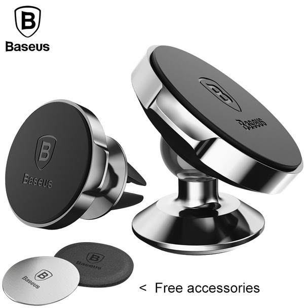 Baseus Universal Car Holder For iPhone 8 7 Air Vent Mount Magnetic Car Phone Holder Stand For Samsung S8 GPS Bracket Phone Stand