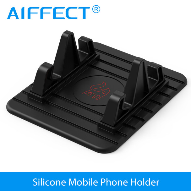 AIFFECT Soft Silicone Car Holder Mobile Phone Holder Stand GPS Anti Slip Mat Desktop Stand Bracket for iPhone 5s 6 7 Samsung