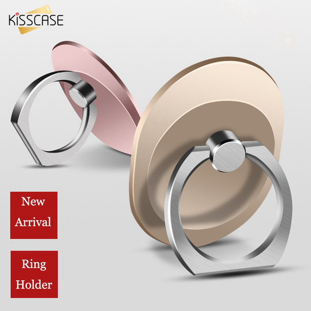 KISSCASE Universal Phone Holder 360 Degree Rotation Finger Ring Holder Pop Stand Sockets Mobile Phone Accessories For iPhone 6 7