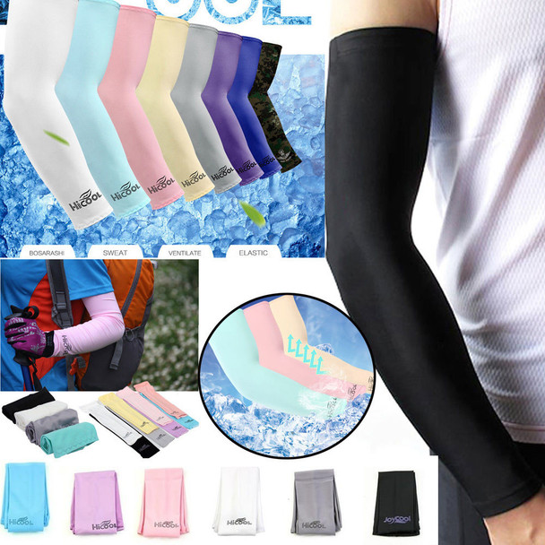 2017 New 1 Pair Cooling Arm Sleeves Cover UV Sun Protection Basketball Golf Athletic Sport