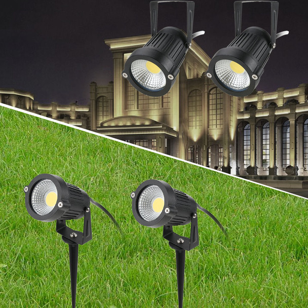 2/4 Pcs 12V Outdoor Garden Light 5W COB Waterproof LED Flood Spot Light Lawn Lamp Garden Wall Yard Path Light Landscape light