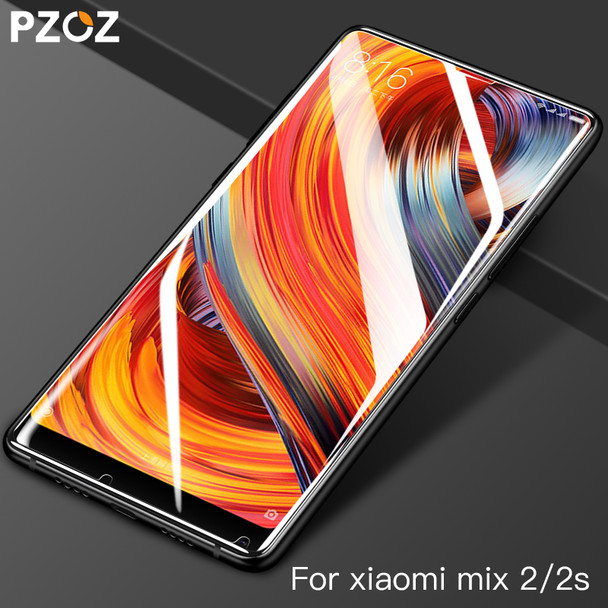 PZOZ For Xiaomi Mi MIX 2 2S Tempered Glass HD Full Cover Phone Screen Protector glass xiomi mi mix2s mix 2 s 3D protective film