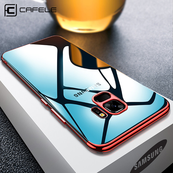 CAFELE Transparent Plating case for Samsung Galaxy S9 plus cases Ultra thin soft TPU electroplate shining case for Samsung S9