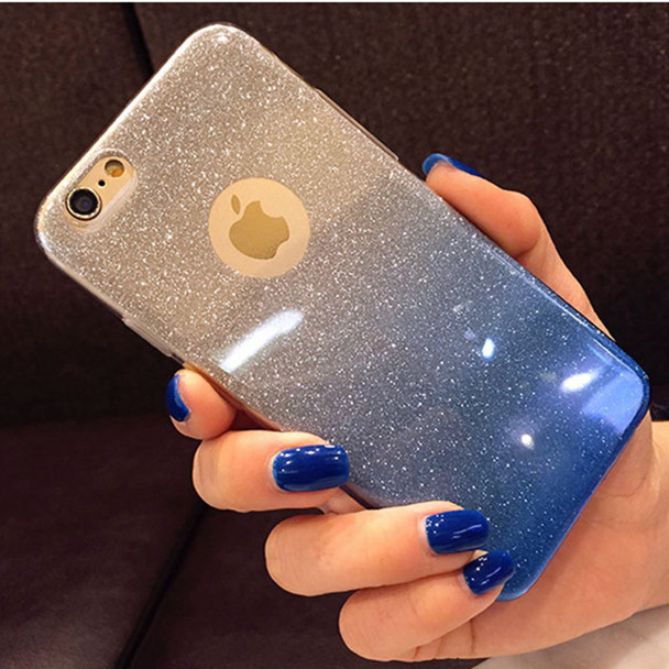 Fashion Gradient Glitter Soft TPU Case For iPhone 6 6S 7 8 Plus Phone Case For Apple iPhone 8 5 5S X Back Cover Phone Shell Capa