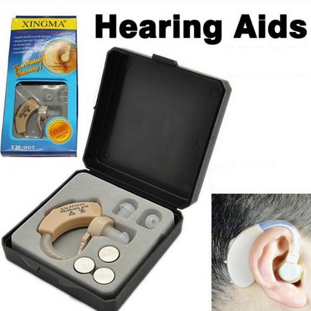 Small Convenient Behind Ear Hearing Aid Sound Voice Amplifier Invisible XM-907 Hearing Aid for the Deaf 