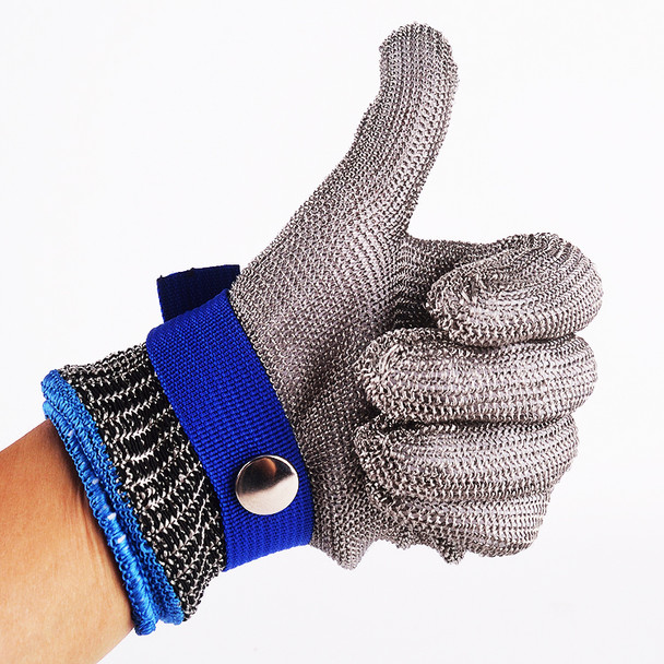 Safety Cut Proof Stab Resistant Stainless Steel Metal Mesh Butcher Glove Size M High Performance Level 5 Protection
