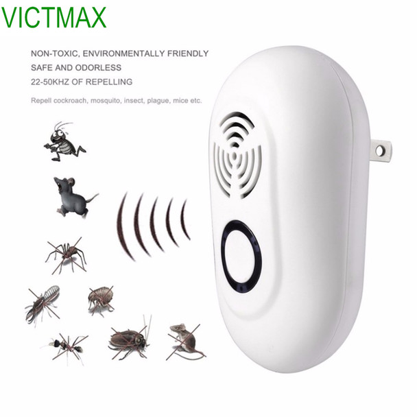 VICTMAX 3W Electronic Ultrasonic Pest Repeller Multi-function Mice Pest Reject Insect Killer Rat Mouse Repellent 