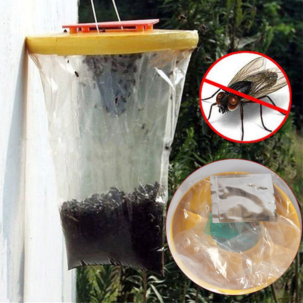 Red Drosophila Fly Trap Top Catcher The Ultimate Fly Catcher Garden Home indoor/outdoor Insect Bug Killer