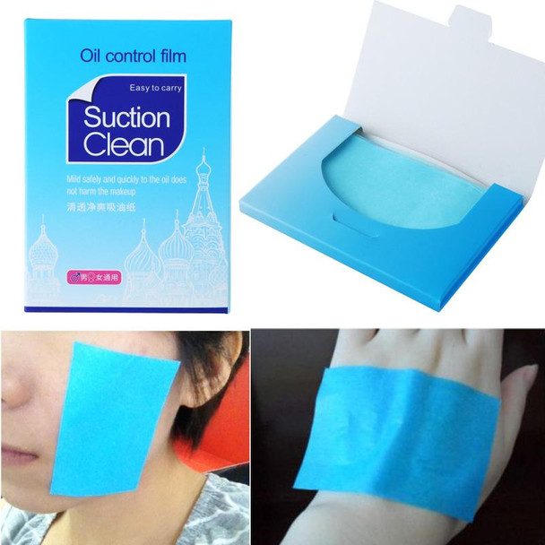 Top Selling 100PCS/Pack Clear Oil absorbing sheets Oil Control Film Blotting Paper New Glossy on both sides for oil blotting